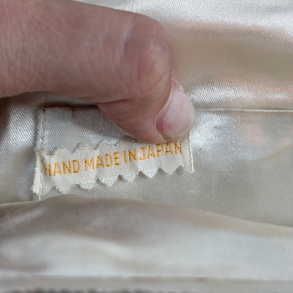 VTG 60s Purse Set of 3 Handbag Navy Ron Bienen Black Le Lis Beaded Made in Japan - Picture 3 of 14